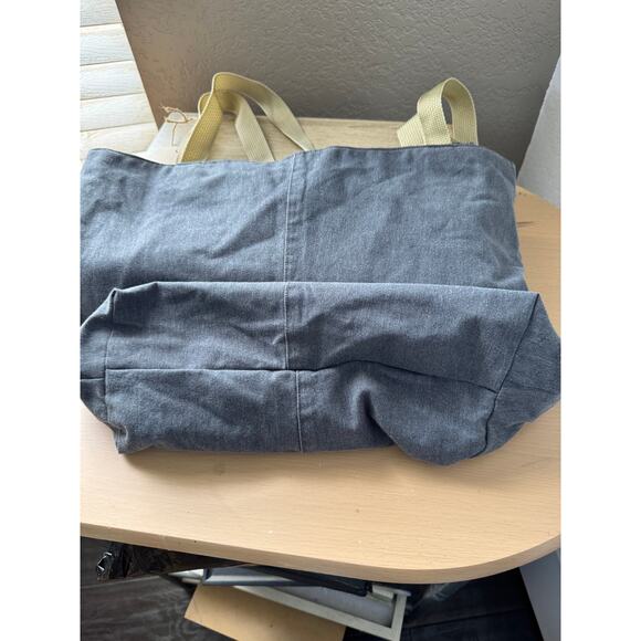 Handmade Gray Paisley Tote Bag - Picture 8 of 9